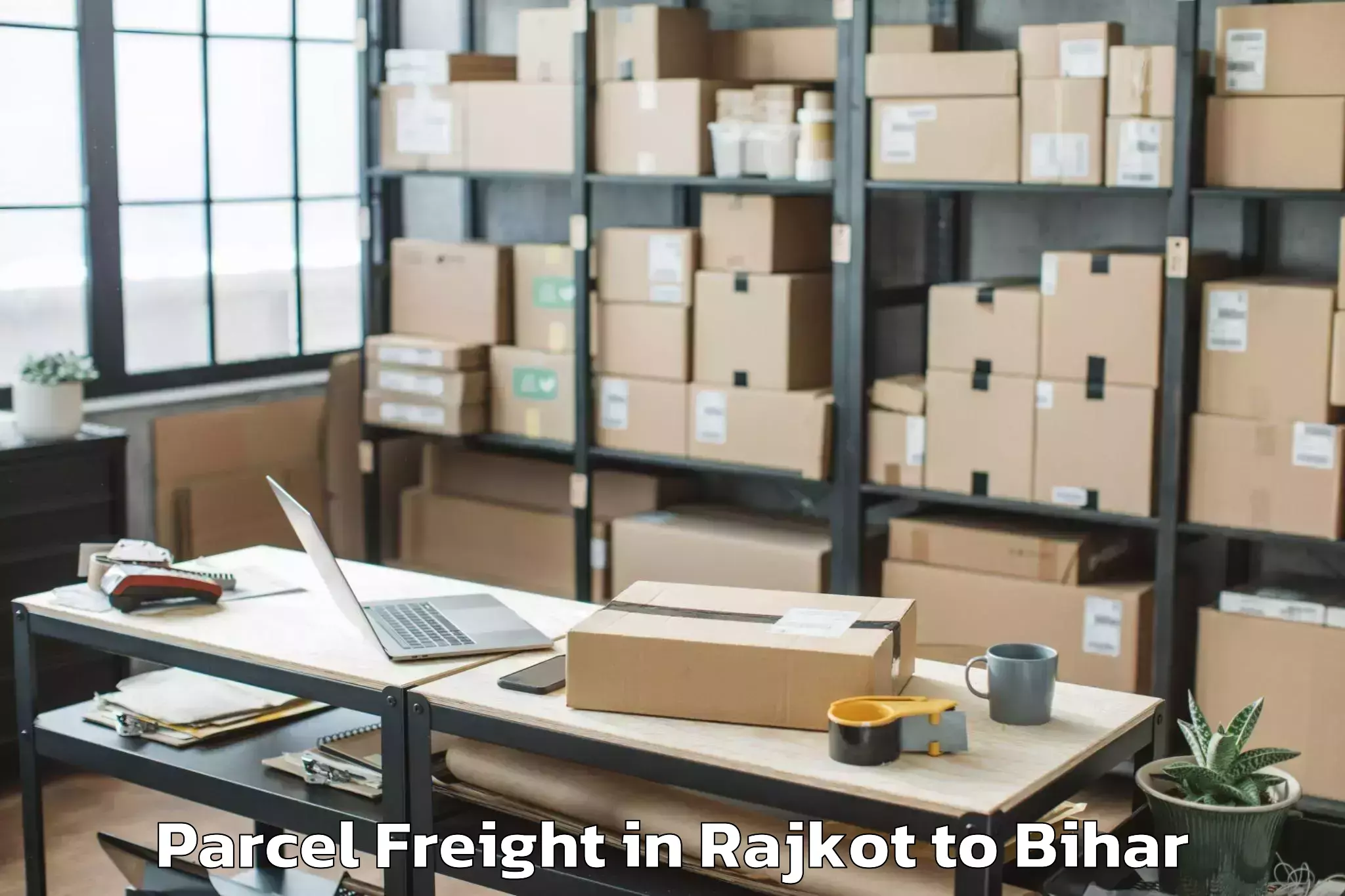 Top Rajkot to Sahdai Buzurg Parcel Freight Available